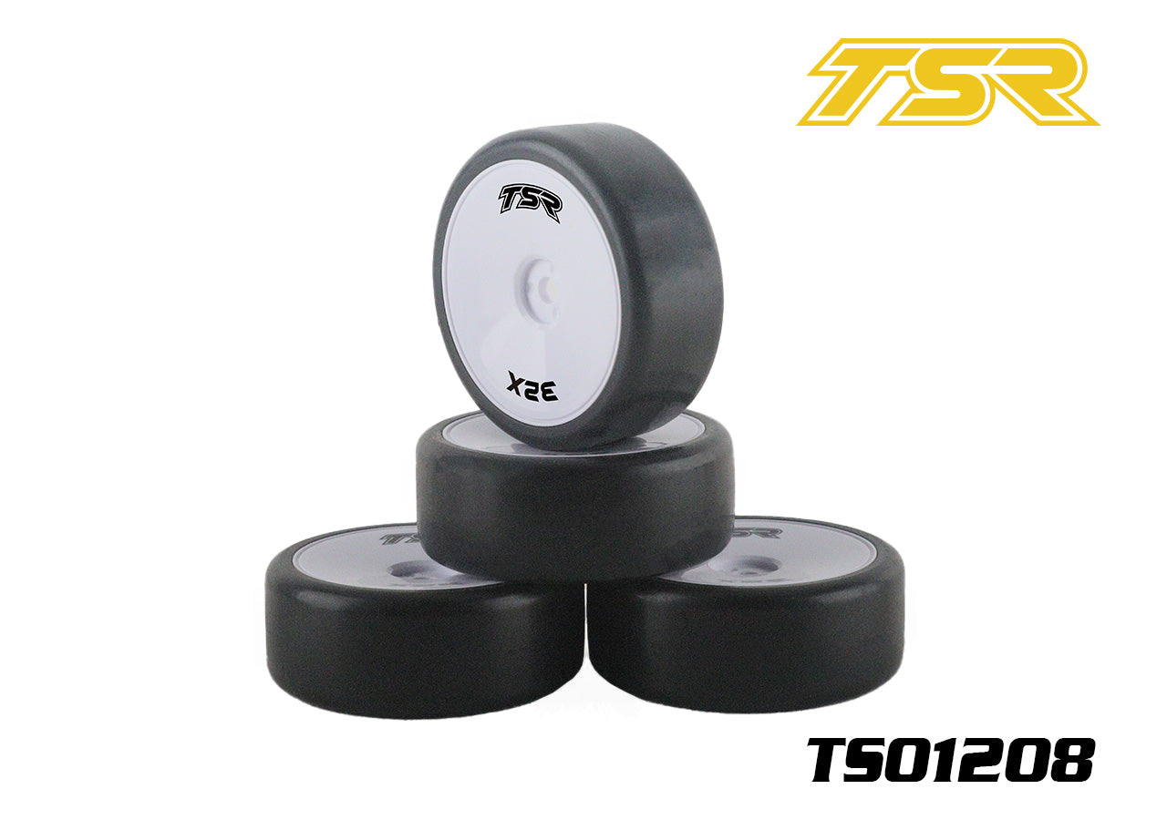 TS01208 1/10 Pre-Mounted Touring Car Rubber Slick Tires