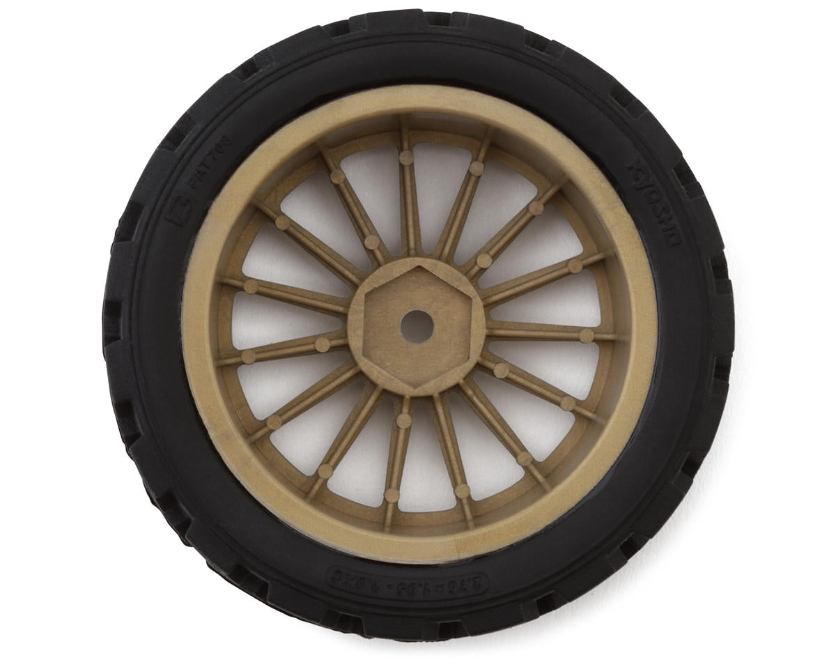 Kyosho Rally Pre-Mounted Tire (2) (Medium) w/12mm Hex