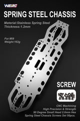 WEiRC 1.2mm Spring Steel Chassis Schumacher Mi9
