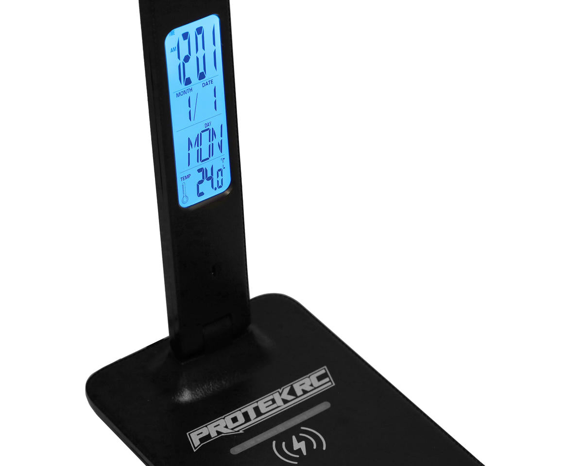 ProTek RC Multifunction LED Pit Light (w/Wireless Charge, Clock, Date & Temp) PTK-8298