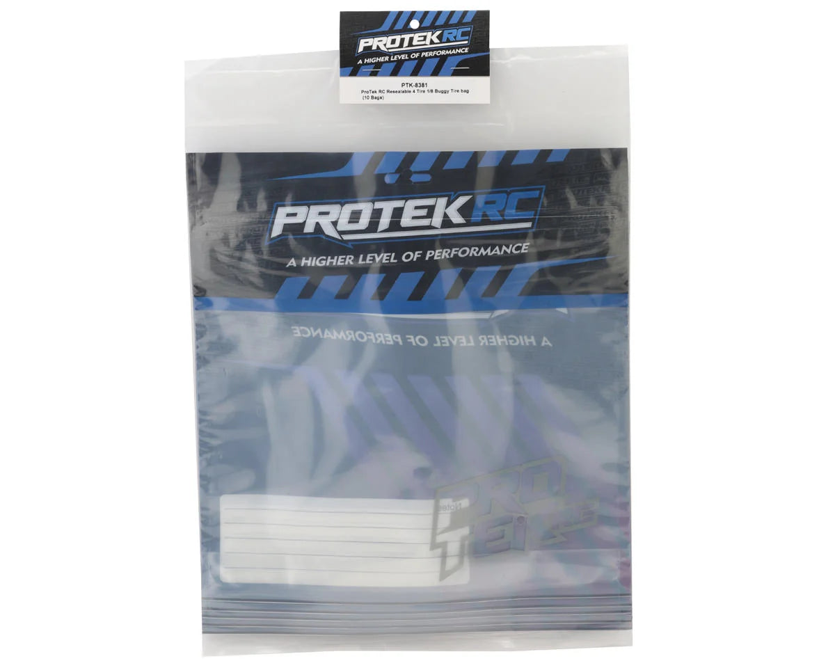 ProTek RC Resealable 1/8 Buggy Tire Storage Bags (10) PTK-8381