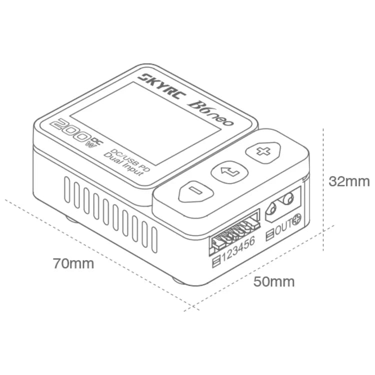 SKYRC B6 Neo 200W DC Smart Charger With DC/PD Dual Input