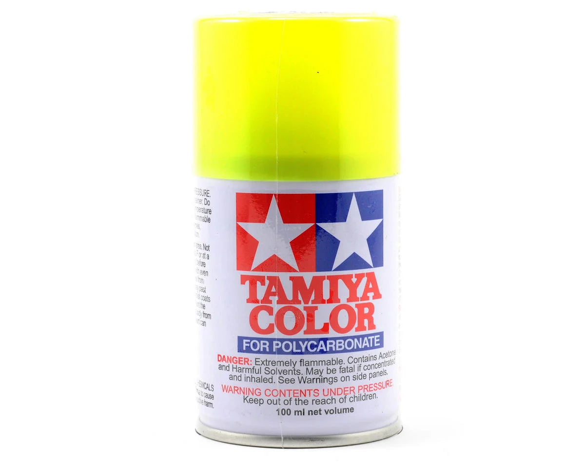 Tamiya PS-27 Fluorescent Yellow Lexan Spray Paint (100ml) TAM86027
