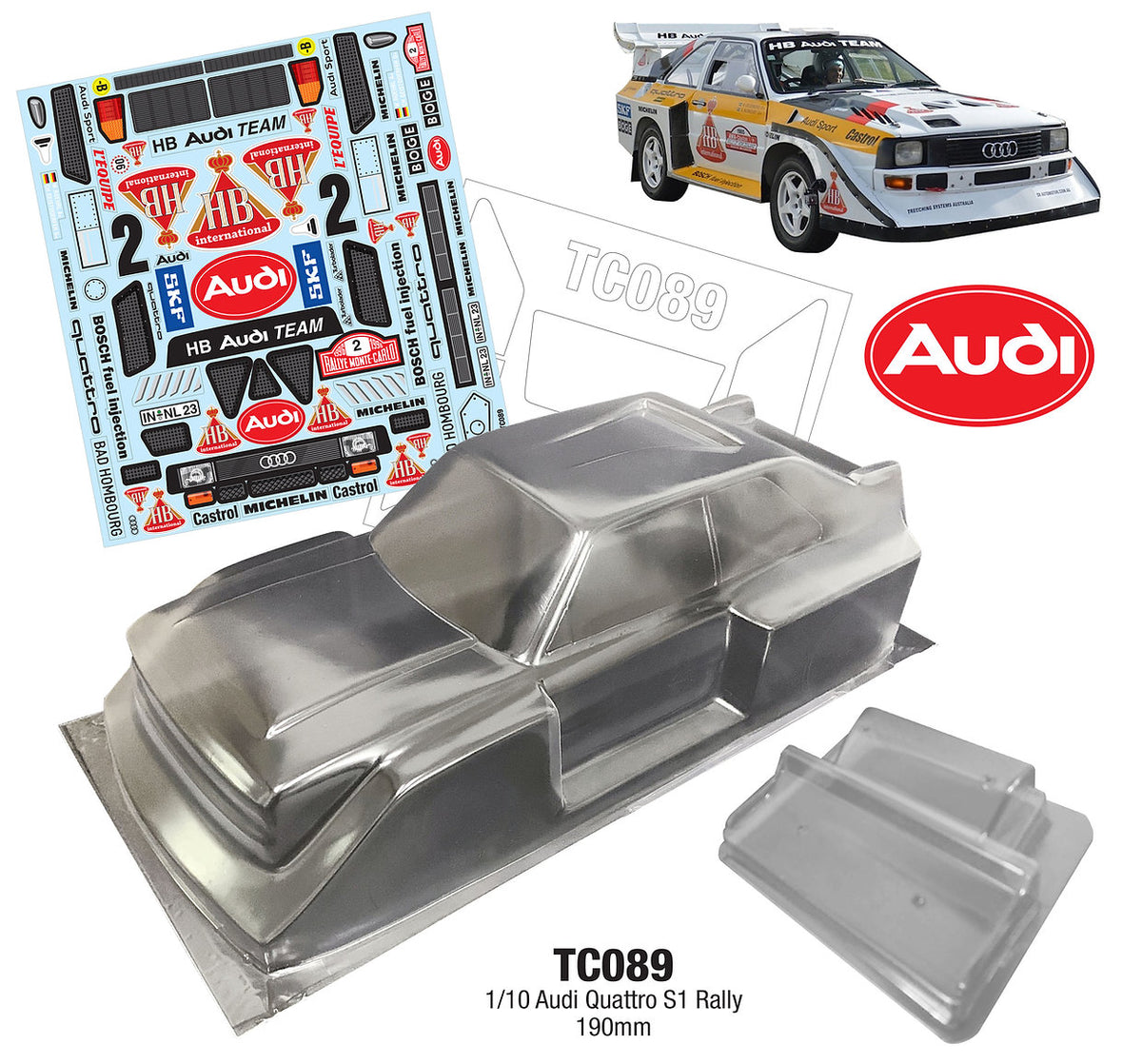 TC089 1/10 Audi Quattro S1 Rally