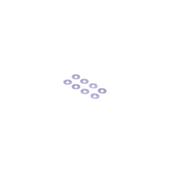 U9517 Alloy Grey Wishbone Spacer 0.5mm - Mi10 (pk8)